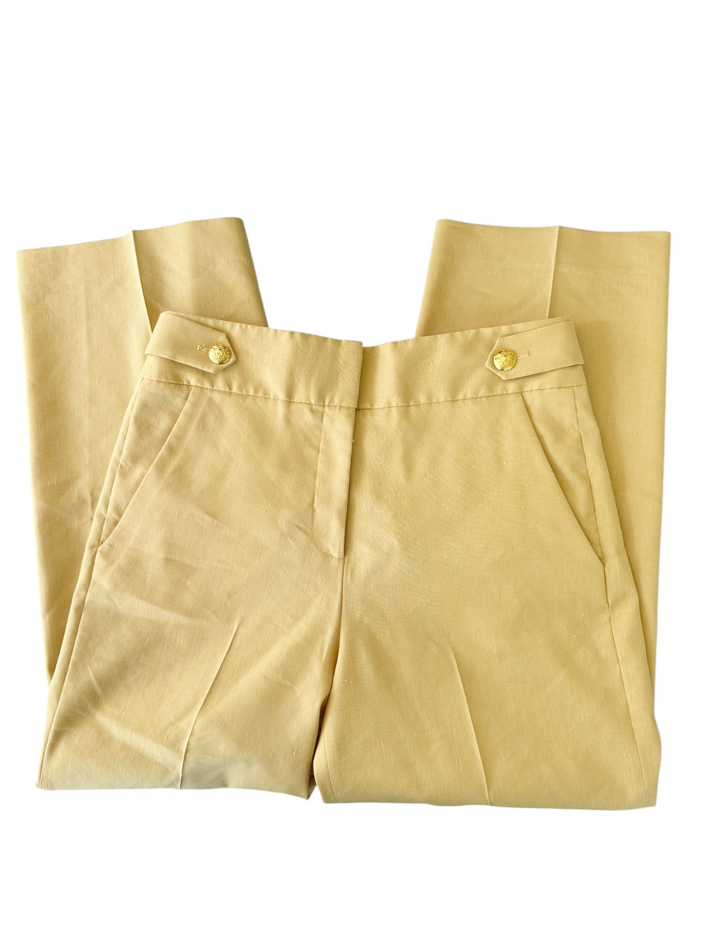 Veronica Beard • Aubrie High Rise Wide Leg Linen Blend Crop Pant - Picture 7 of 11